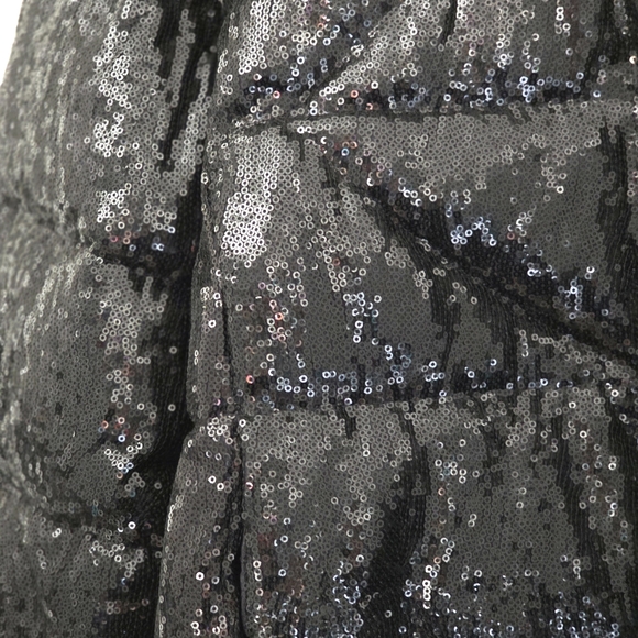 Ciao Milano 1969 CM Black Sequin Puffer Jacket – Size L - Picture 11 of 17
